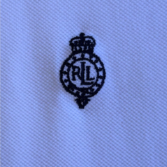 Lauren Ralph Lauren Women’s Polo Shirt White/Navy 2X - Picture 4 of 11